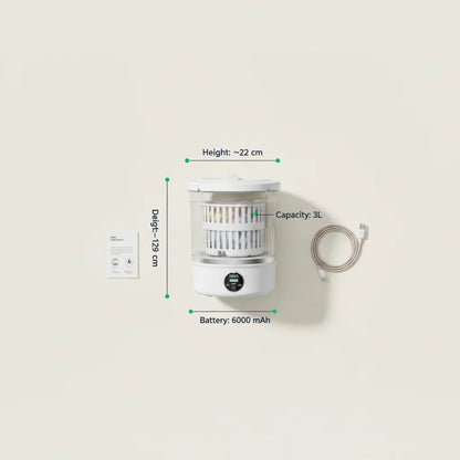 Ultra-Compact 3L Mini Washing Machine with Built-In Dryer