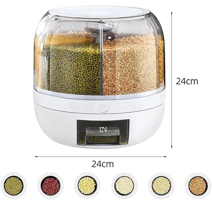 6-Grid Rotating Grains Dispencer