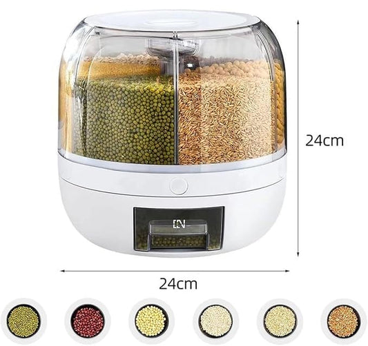 6-Grid Rotating Grains Dispencer