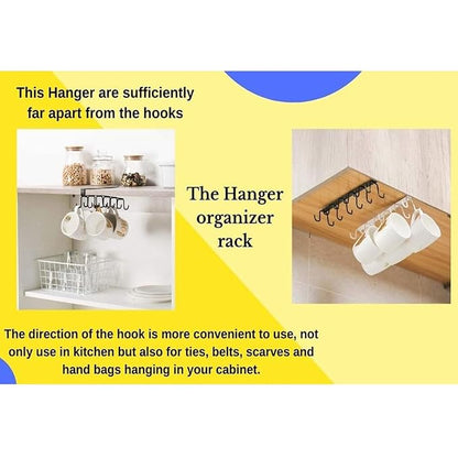 1 Pcs Double-Row 12 Hooks for Kitchen Storage