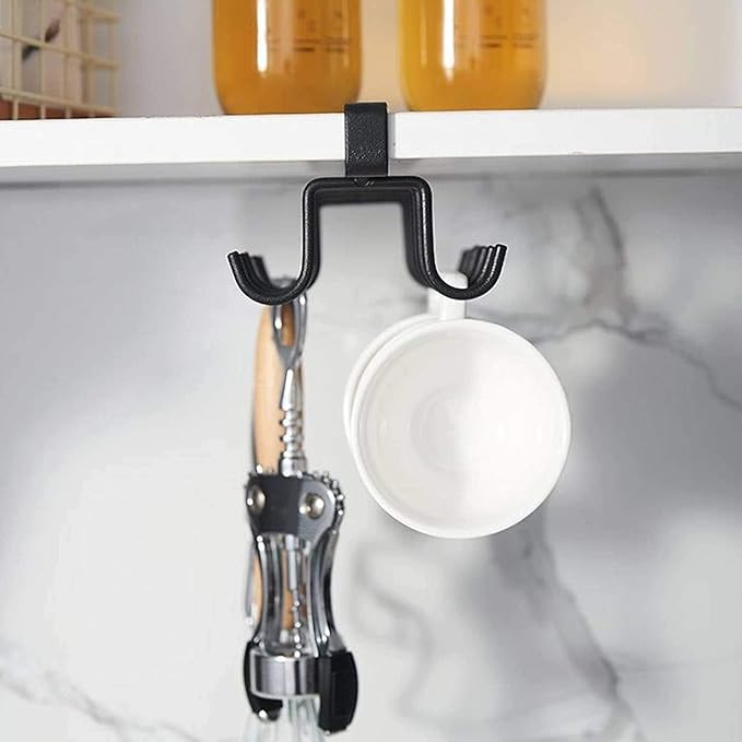 1 Pcs Double-Row 12 Hooks for Kitchen Storage