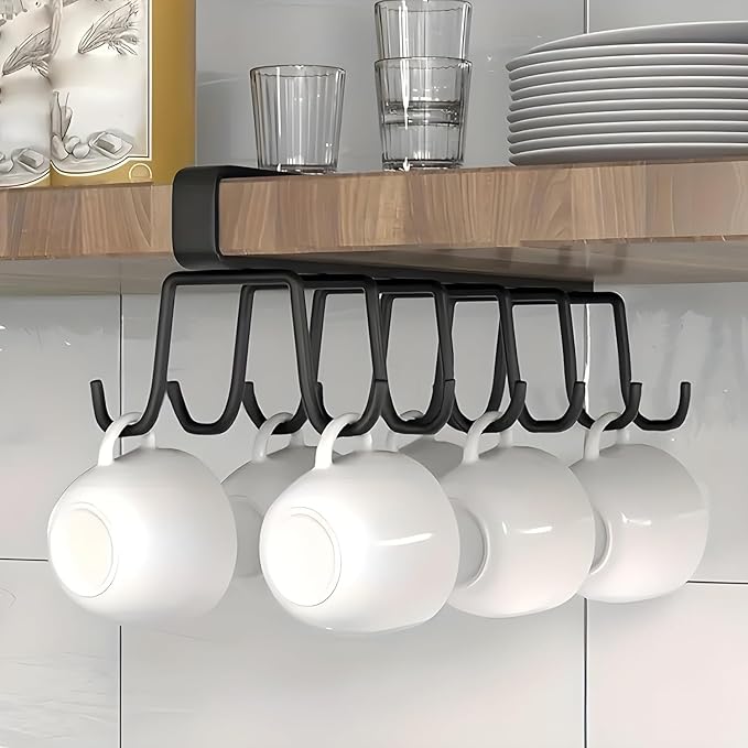 1 Pcs Double-Row 12 Hooks for Kitchen Storage