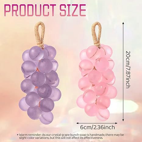 Handmade Grape Cluster Soap on Rope