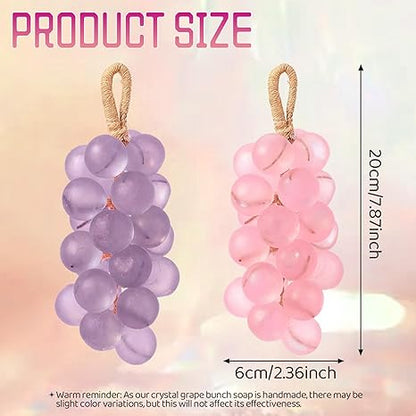 Handmade Grape Cluster Soap on Rope