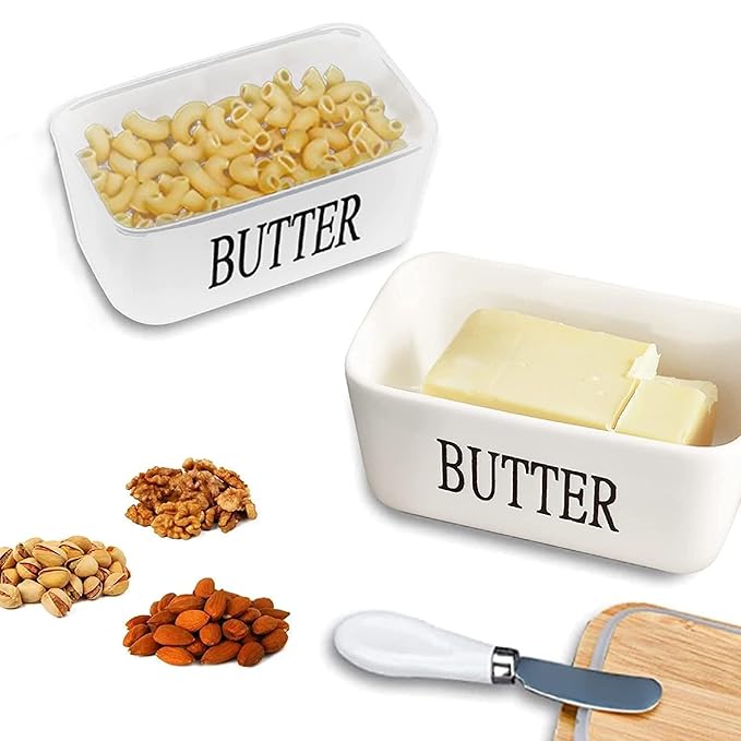 Butter Dish with Bamboo Lid