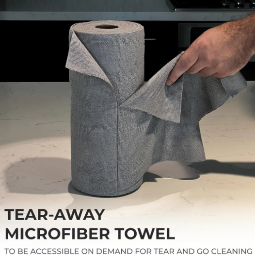 Reusable Microfiber Kitchen Towel Roll (20 Sheets)