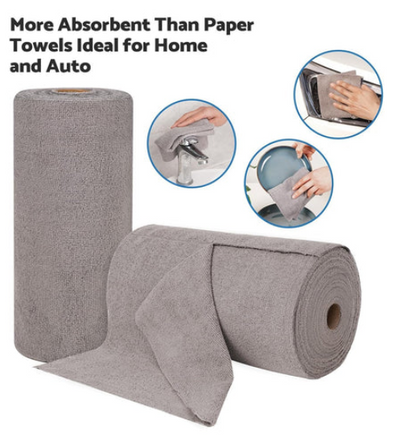 Reusable Microfiber Kitchen Towel Roll (20 Sheets)